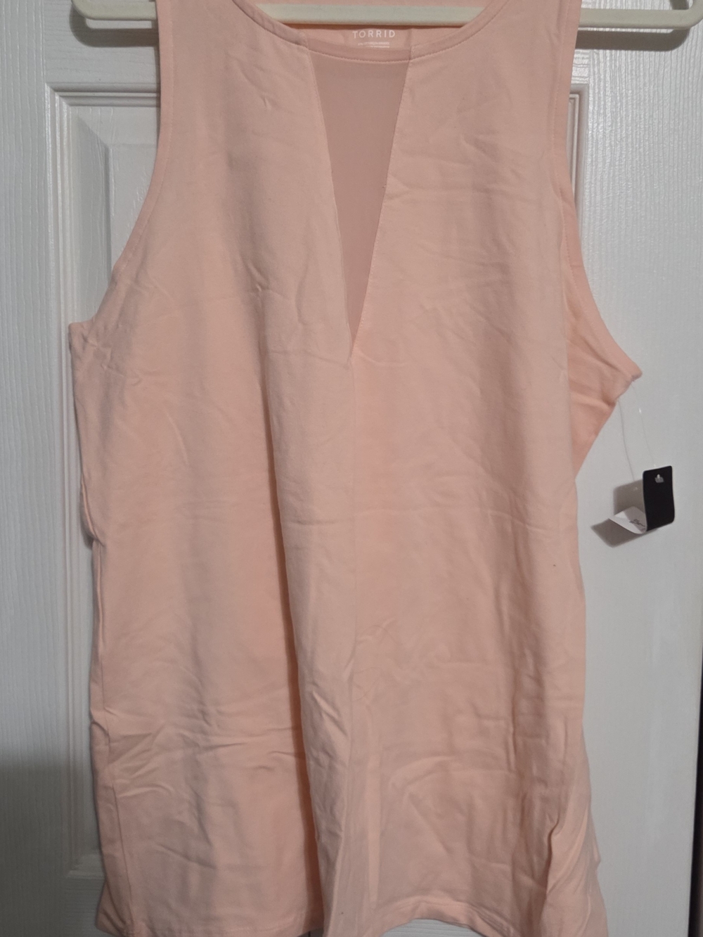Torrid Blush Pink Sleeveless V-Neck Tunic